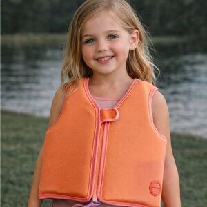 Sunnylife Kids Swim Vest - Orange and Pink